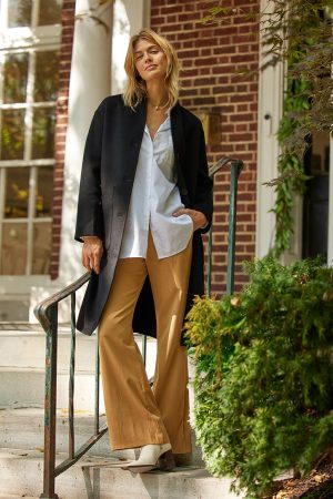 The Warmest Wool Cocoon Coat - Sea Urchin