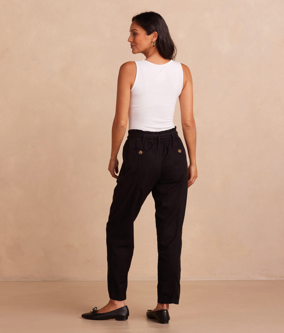 The Timeless Slim Tie-Waist Pant - Sea Urchin - Image 4