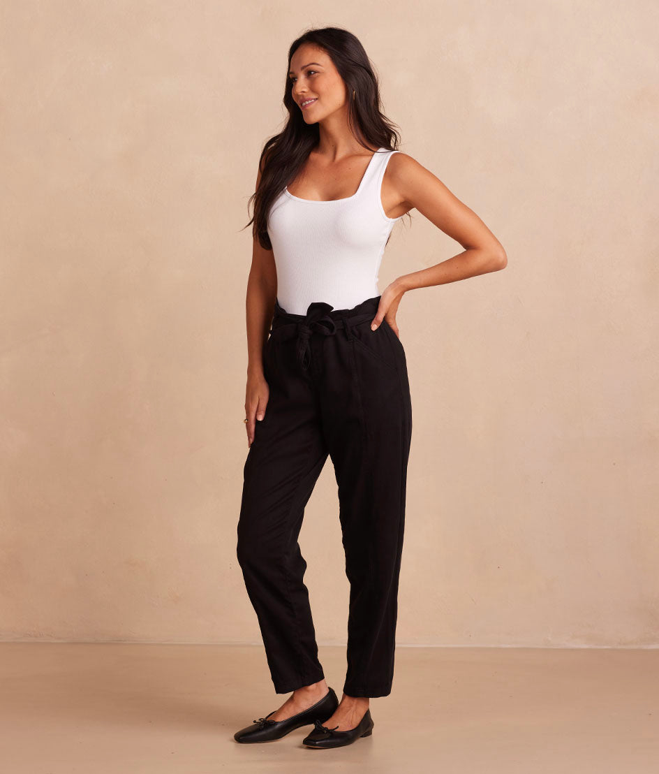 The Timeless Slim Tie-Waist Pant - Sea Urchin - Image 3